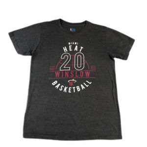 Nba Shirt Mens Medium Dark Gray‎ 20 Winslow Basketball Crew Neck Sportswear Tee